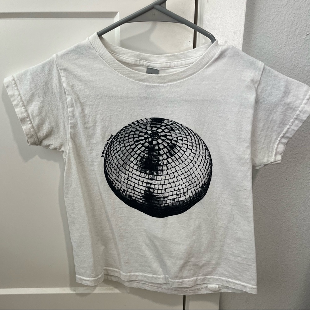 Mirror Ball Baby Cropped Tee